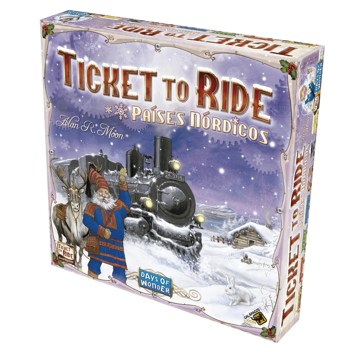 Galápagos, Ticket to Ride: Países Nórdicos, Jogo de Tabuleiro para Amigos, 2 a 3 participantes, 30-60 minutos por partida