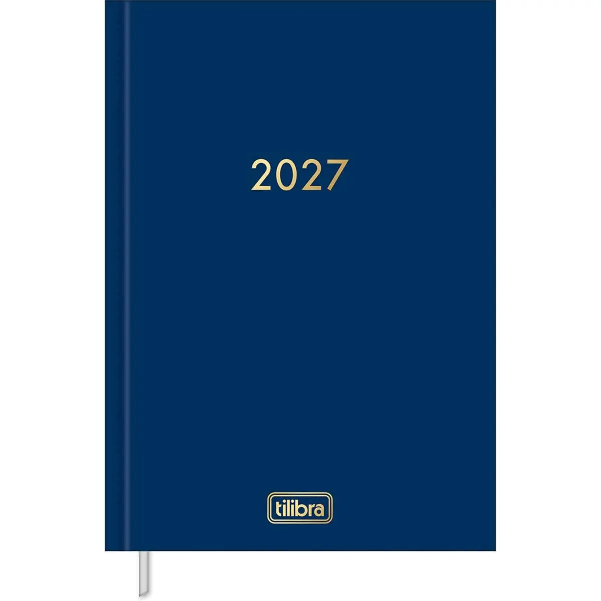 Tilibra - Agenda Executiva Costurada Diária 13,4 x 19,2 cm Napoli Cores 2027 - Azul - 1