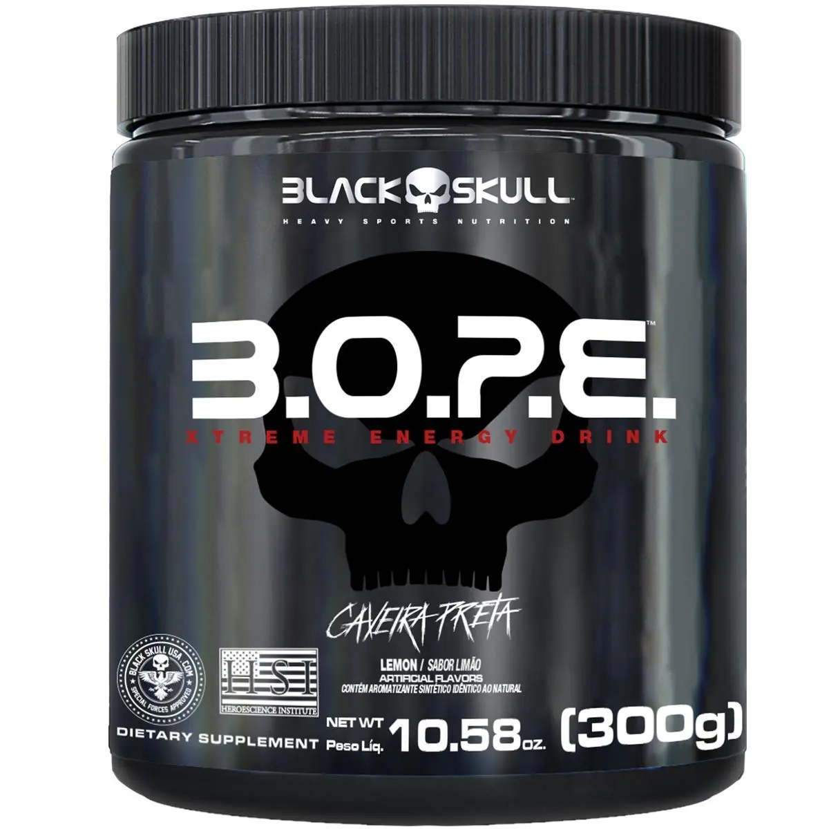 BOPE Pré Treino (300g) - Limão, Black Skull