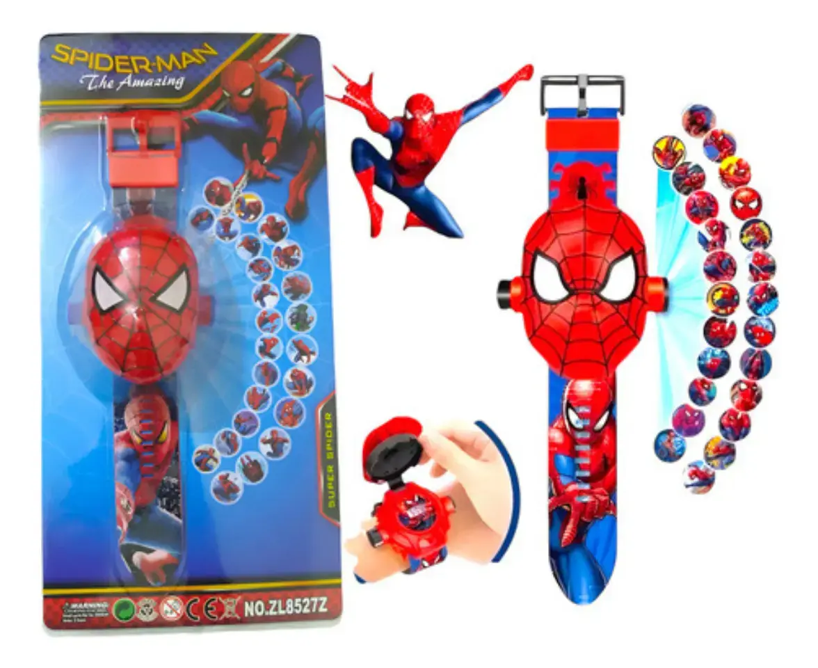 Relógio Homem Aranha Projetor De Imagens thumbnail 5