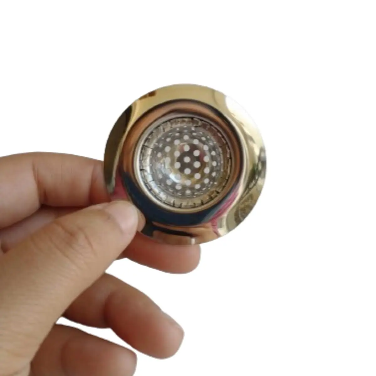 Kit 2 Ralos de Pia Inox 5cm Premium Higiênico Anti Entupimento Higiênico | Filtro Protetor para Resíduos de Alimentos, Fácil de Limpar e Reutilizar, Ideal para Pia de Cozinha, Banheiro e Lavabo