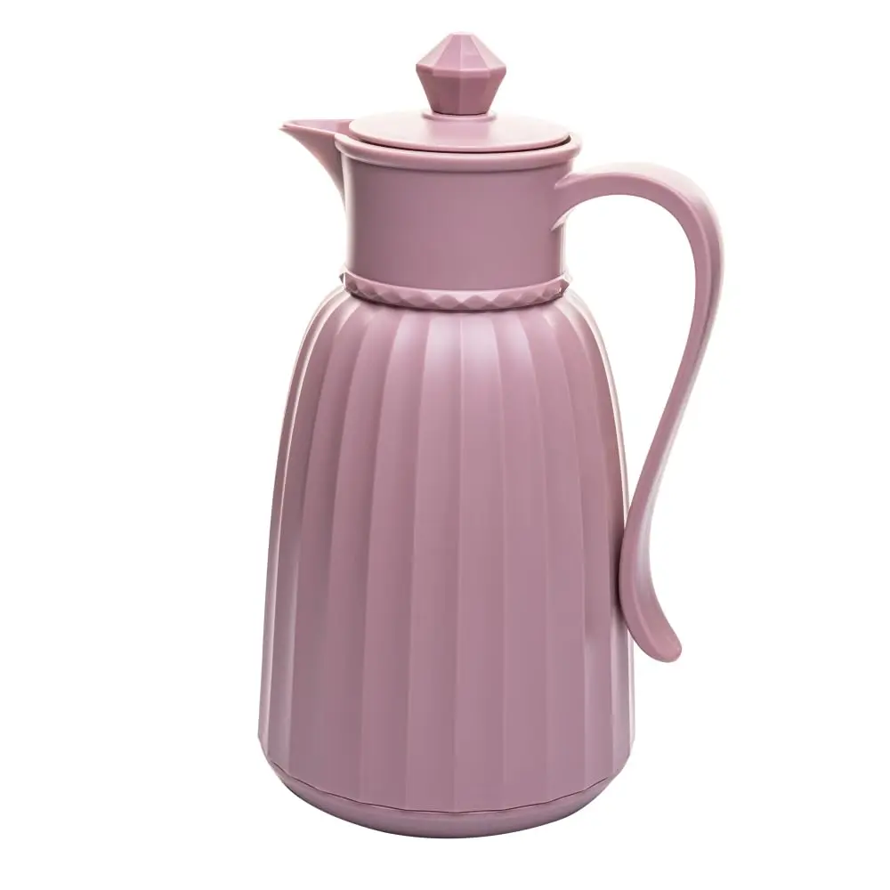 LYOR - Garrafa Térmica de Plástico Queen Nude 1L - Mantém Bebida Quente ou Fria de 08-12 Horas