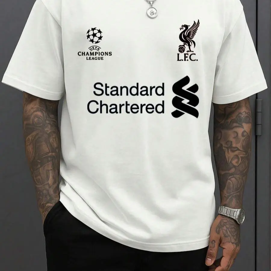Camiseta Masculina Liverpool Champions Estilo Streetwear Casual Premium com Estampa Exclusiva - 1