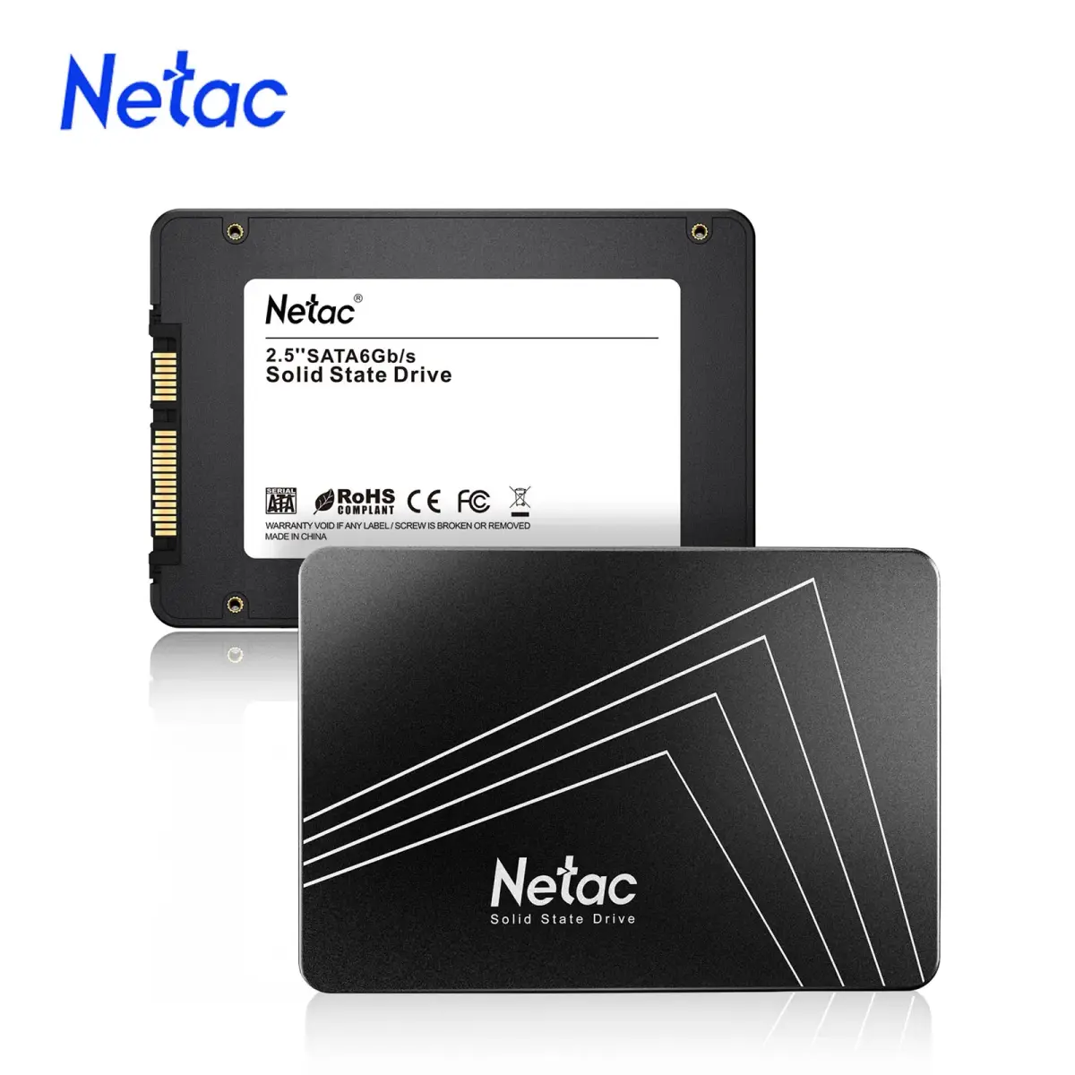 Netac 128gb 256gb 512gb 1tb 2tb ssd sata sata3 2.5 Polegada disco rígido de estado sólido interno ssd para desktop portátil