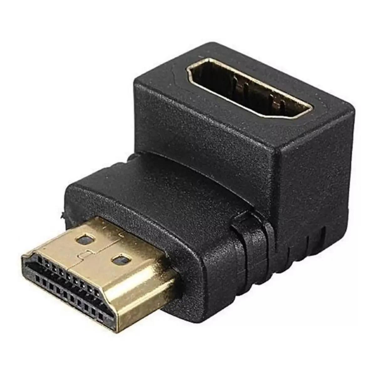 Adaptador Hdmi 90 Graus Em L Macho X Fêmea Para Tv Parede Monitor Notebooks Plug Hdmi Emenda Conector Hdtv Audio Video Compativel Com Hdmi Ultra 4K PREMIUM