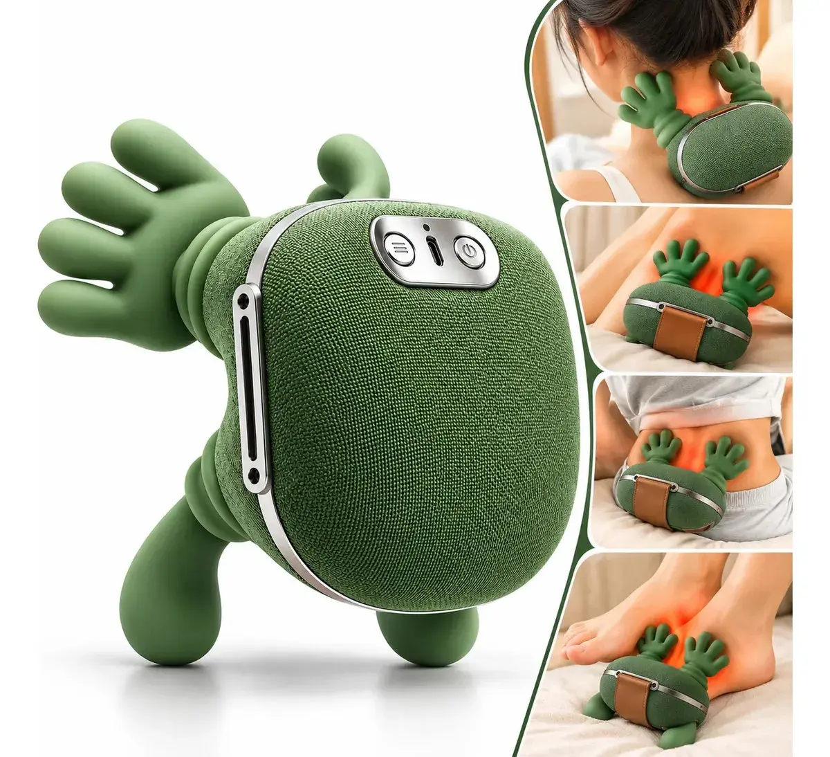 Massageador Elétrico VLX Maozinha Deep 3D Recarregável Ombros com Calor - 1