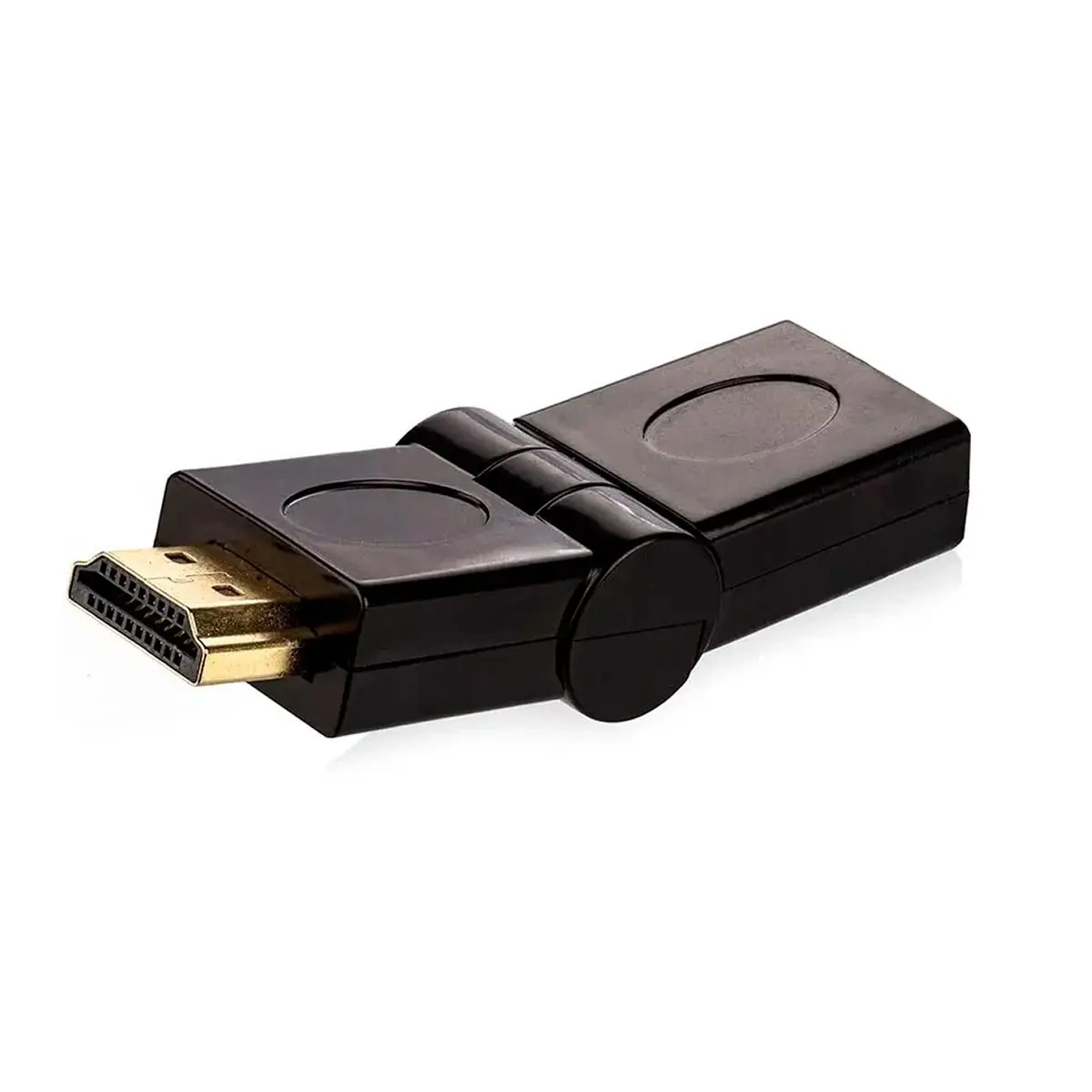 Adaptador HDMI Articulado 90º/180º Graus Preto Flexível Macho x Fêmea Compatível Com 1.0 Até 2.0 PC Leitor de DVD HDTV Áudio Vídeo PREMIUM ONYK