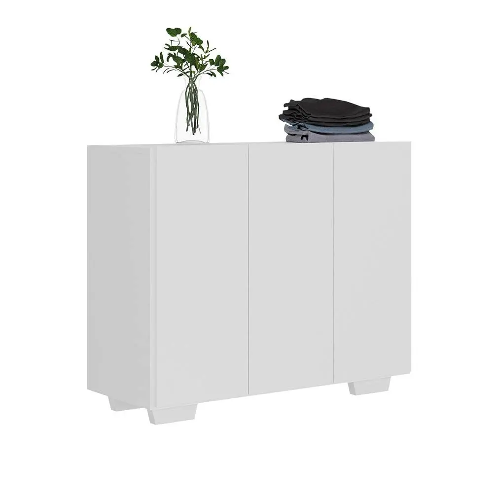 Armário Lavanderia com 3 Portas 90 cm Multimóveis Mp5034 Branco - 1