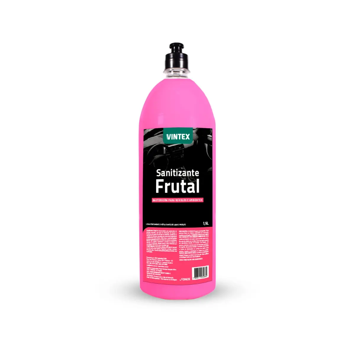 SANITIZANTE FRUTAL 1,5L | Elimina Fungos e Bactérias, Aroma Frutal, Para Interior de Veículos
