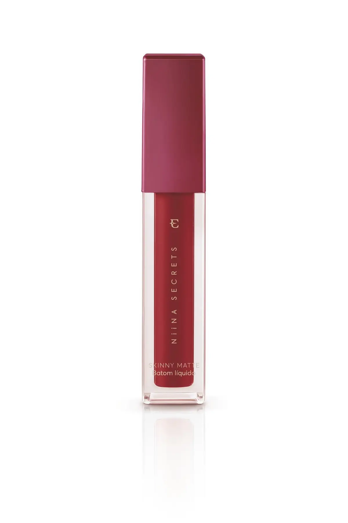 Eudora Niina Secrets Batom Líquido Skinny Matte Vermelho Hibisco 5Ml - 1