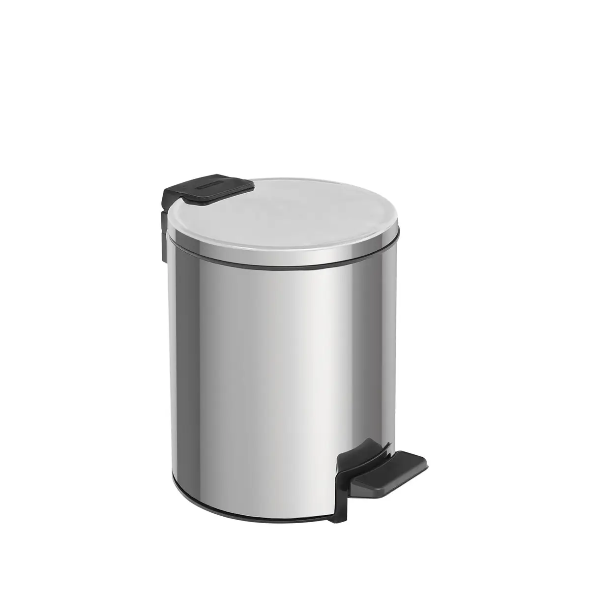 Lixeira com Pedal Tramontina Loop em Aço Inox com Acabamento Polido e Balde Interno 3 L - 1