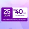 [VIVO EASY LITE] 25GB + R$50 NO VALE BÔNUS TODO MÊS + LIGAÇÕES E SMS ILIMITADOS  - 1