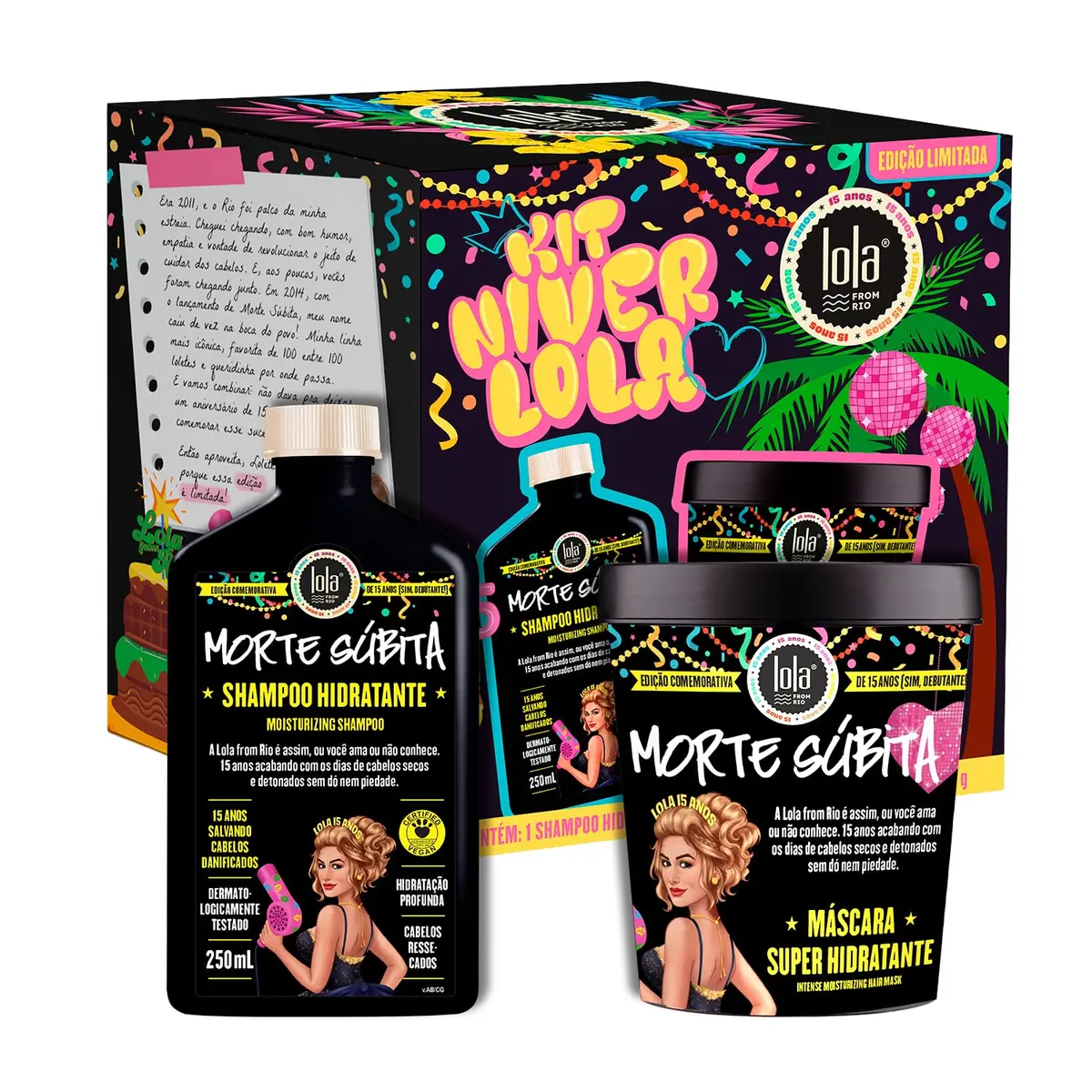 Kit Morte Súbita - Shampoo e Máscara - Edição comemorativa - Lola From Rio - 1