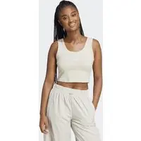 Regata Feminina adidas Sportswear Essentials Cropped Bege