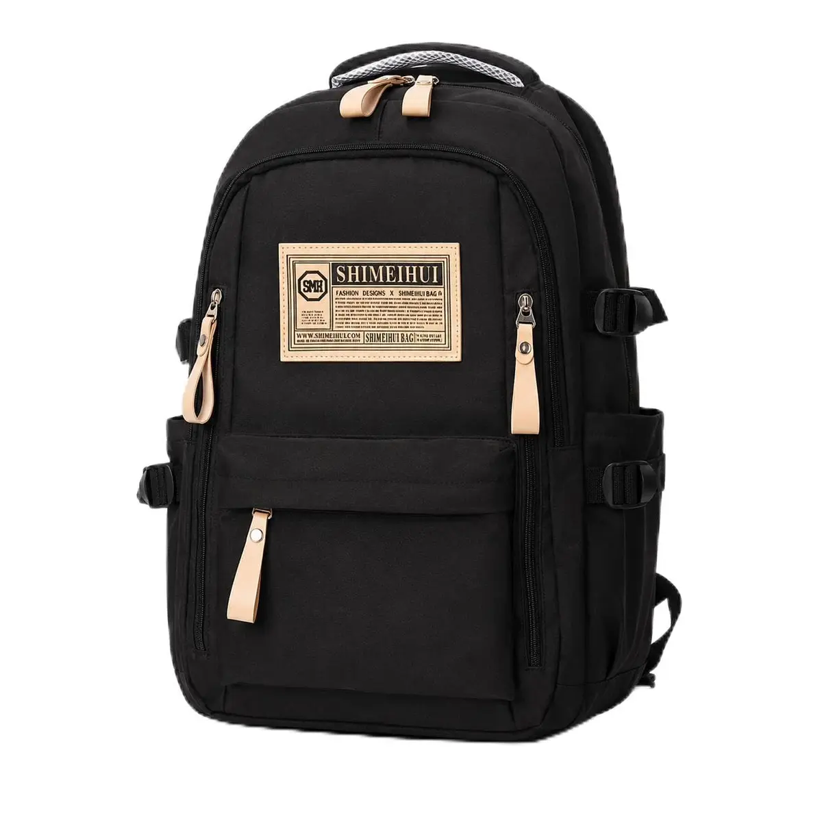 Mochila Grande Reforçada Impermeável para Notebook Escola e Trabalho | Alças e costas acolchoadas para maior conforto no uso diário, com bolsos laterais para itens de acesso rápido.