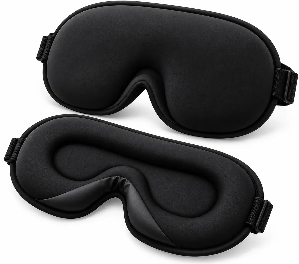 Máscara de Dormir 3D Blackout Anatômica Tapa Olho Ajustável - 1