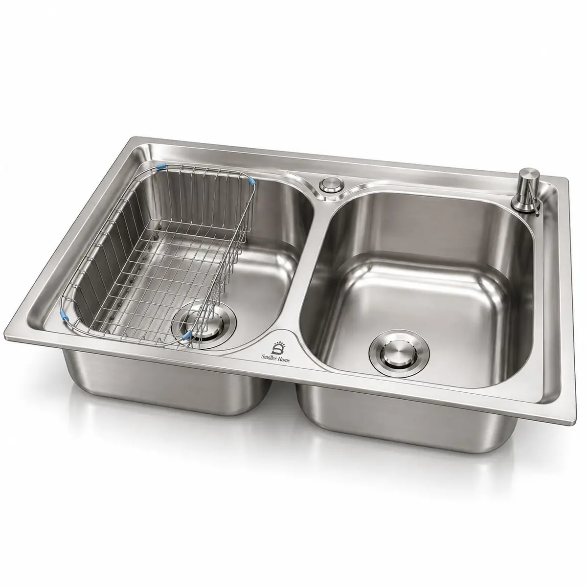 Cuba Dupla Gourmet Cozinha Aço Inox 304 Com Acessórios - 1