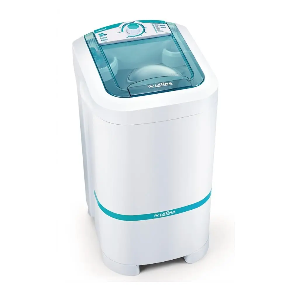 Lavadora de Roupas 10kg Latina Semiautomática, Branca e Azul, LA551, 220V