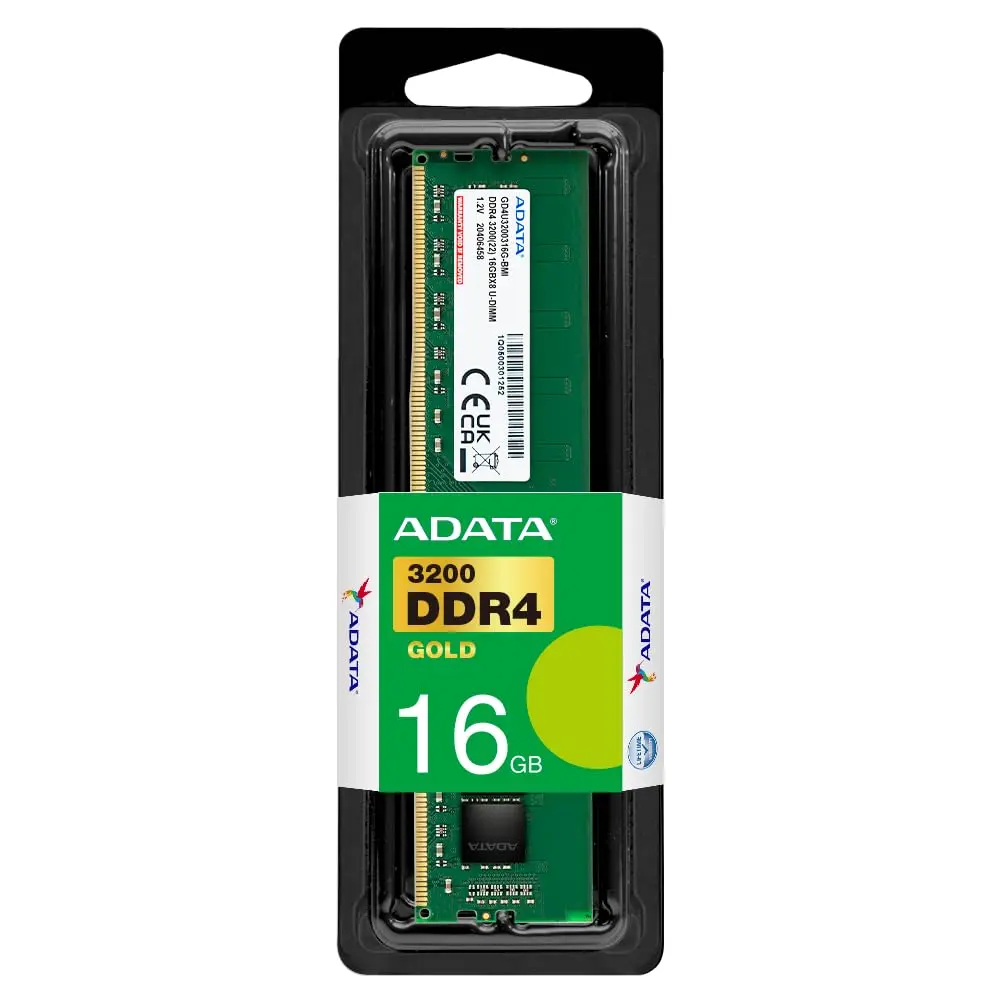 Adata Premier DDR4 3200MHz 16GB UDIMM 288PINS Desktop PC Memory RAM - SINDO (AD4U320016G22 -SGN)
