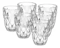 Jogo 6 Copos Baixos Diamond 300ml Vidro Grosso - 1