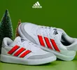 Tênis Adidas Courtblock - Branco+Vermelho - 1