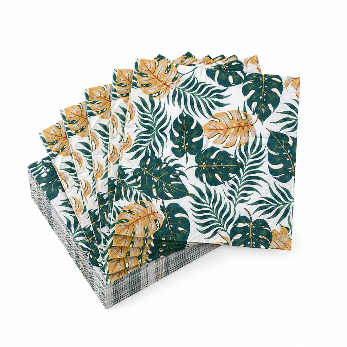 Guardanapo De Papel Decorado Folhas Outono 33cm 20 Unidades Linha Premium