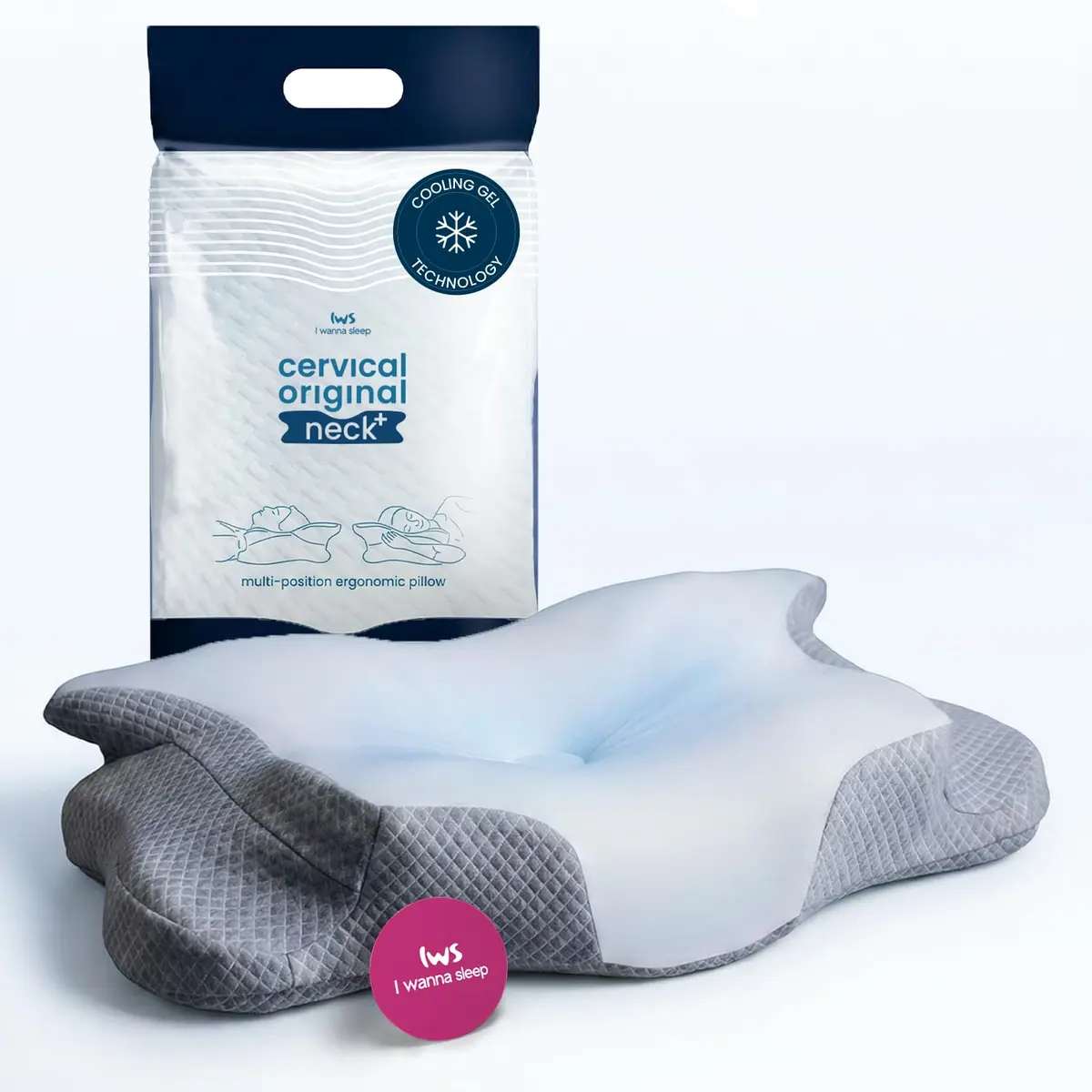 Travesseiro Cervical Neck Plus Gel - I wanna sleep - Com Gel Infuso - 1