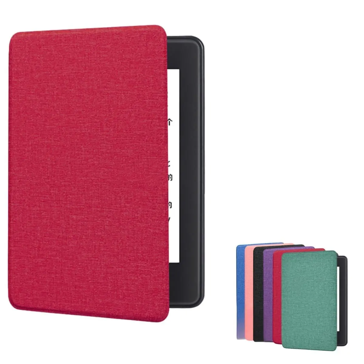 Capa Para Kindle 11ª Geração 2022 2024 Modelos C2V2L3 RS23CV 6 Polegadas Com Alça, Hibernação Automática, Fechamento Magnético, Leve e Resistente Para Leitura Confortável (Vermelho) - 1