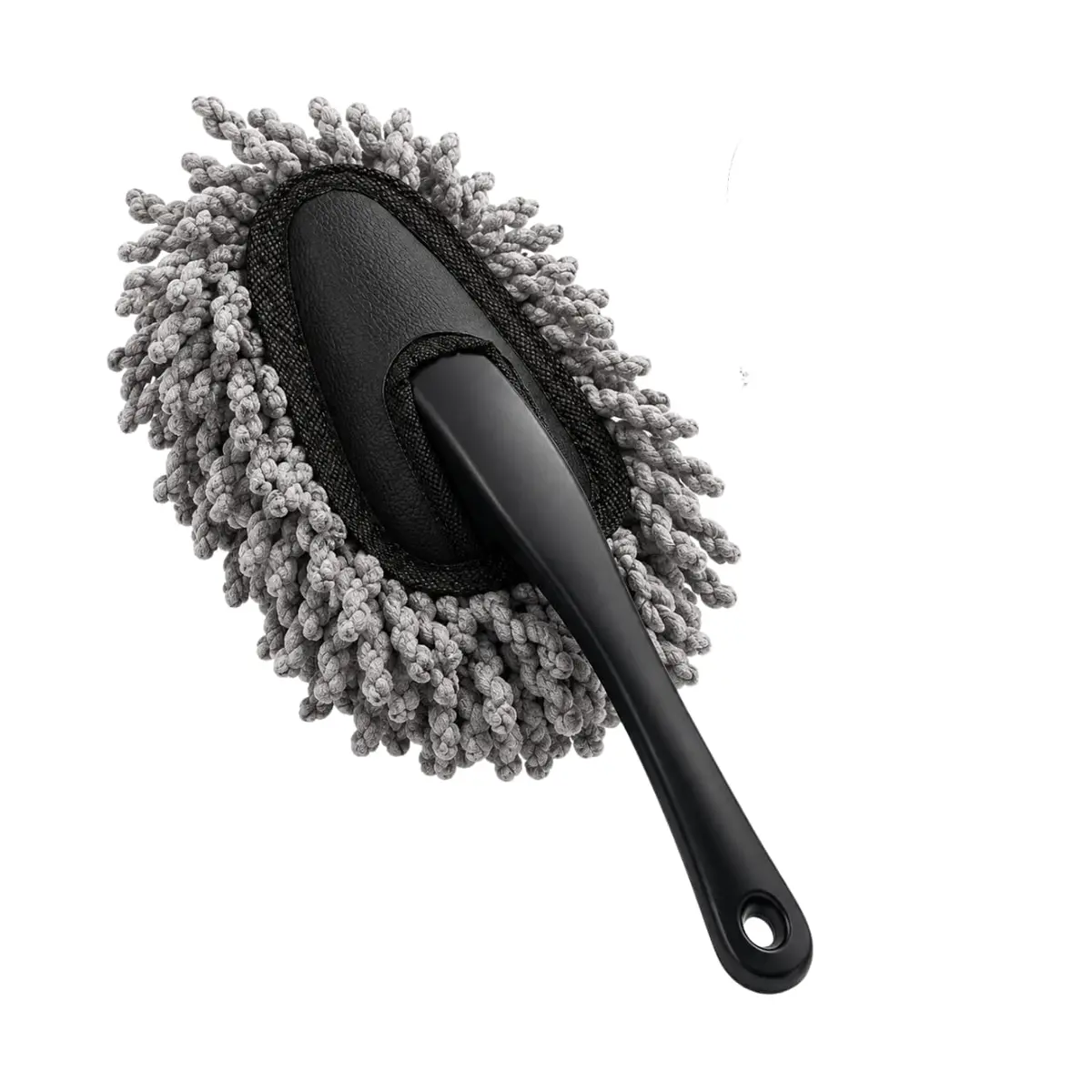 Espanador Multiuso de Microfibra para Carro e Casa 30cm, Removedor de Poeira Macio e Resistente, Limpeza Automotiva Painel e Interior, Cabo Ergonômico - 1