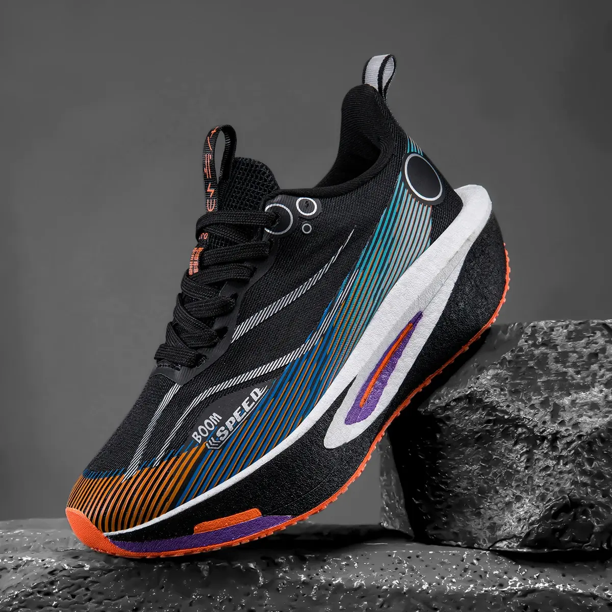 Tênis de corrida com placa de carbono, para homens e mulheres, modelo profissional para maratonas, tênis de corrida respiráveis e leves, ideais para treino e corrida em estrada.