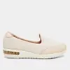 Slip On Feminino Modare Gel Creme e Cinza - 1