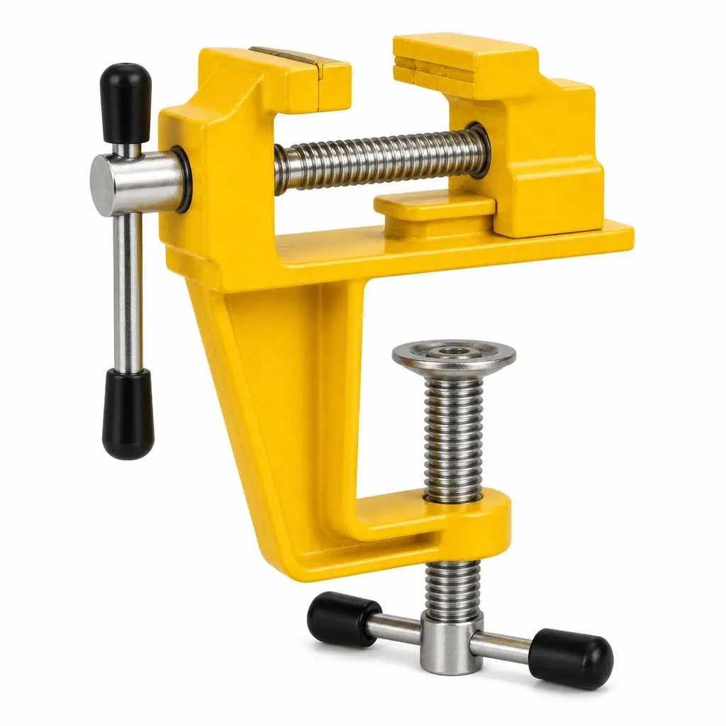 Morsa de Bancada Mini | Torno 30mm | Compacta | Ajuste Manual | Fixação Firme