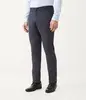 Calça Social Slim em Poliviscose Azul - 1