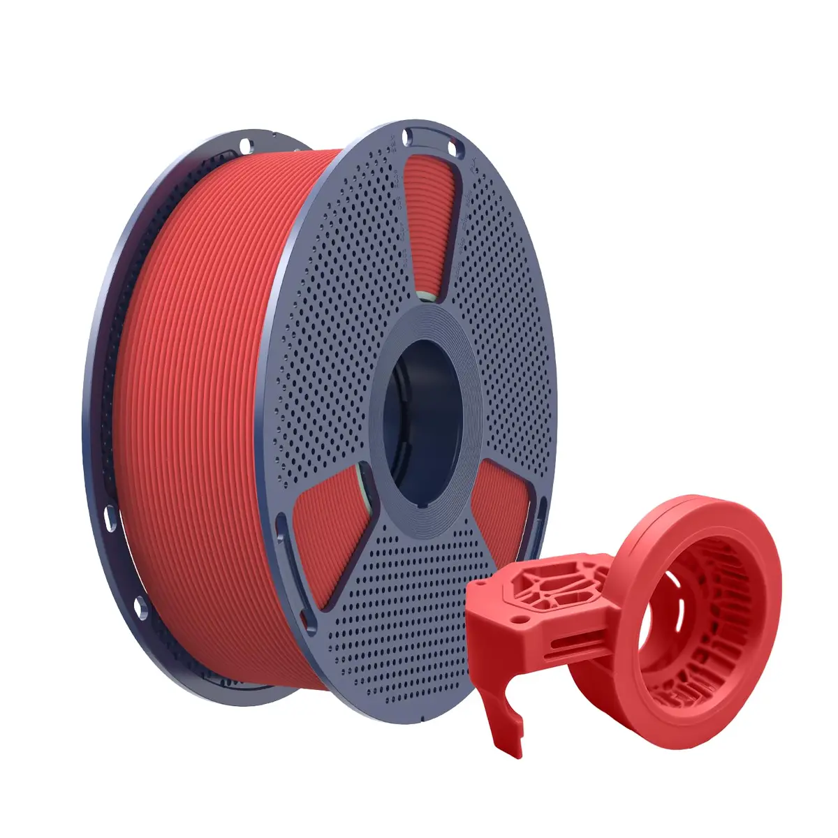 Creatorally Filamento PETG 3D Alta Velocidade Fosco 1,75mm, 1kg, Vermelho, Acabamento Fosco, Impressão 30-600mm/s
