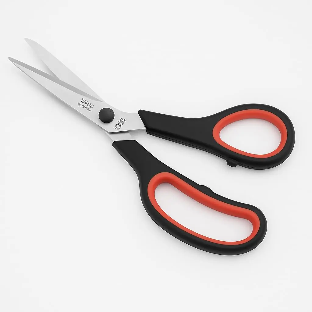 Tesoura Multiuso Premium 19,5 Cm Em Aço Inox, Corte Preciso Profissional, Cabo Ergonômico Antiderrapante, Resistente E Ideal Para Escritório, Cozinha, Costura, Artesanato E Uso Diário.