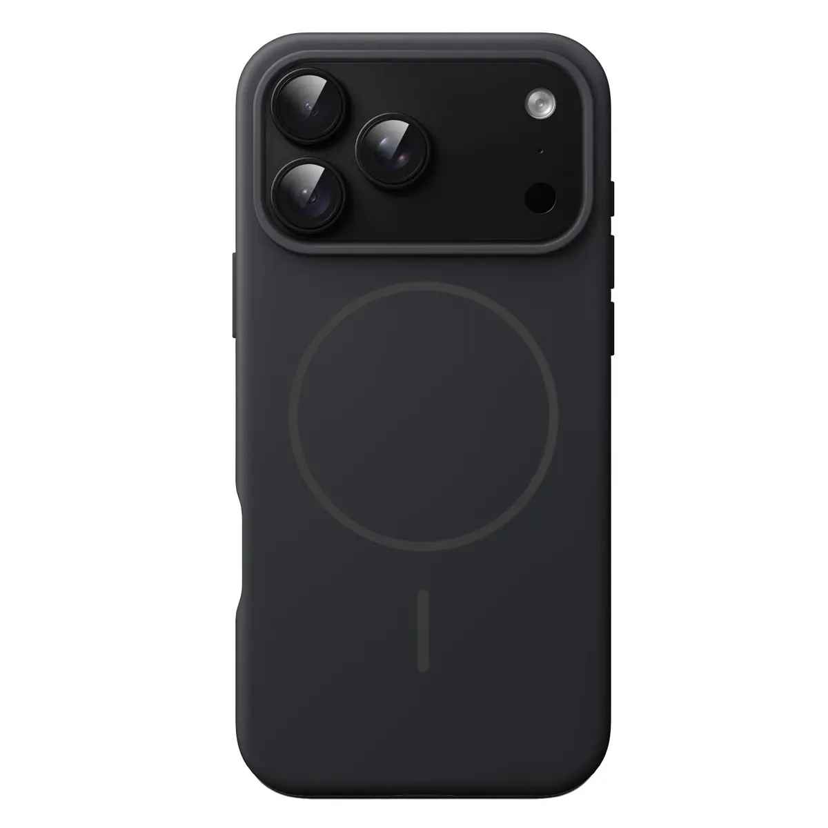 JETech Capa Magnética de Silicone para iPhone 18 Pro, Preto | Compatível com MagSafe, Toque Macio e Sedoso, Proteção À Prova de Choque, Resistente a Riscos