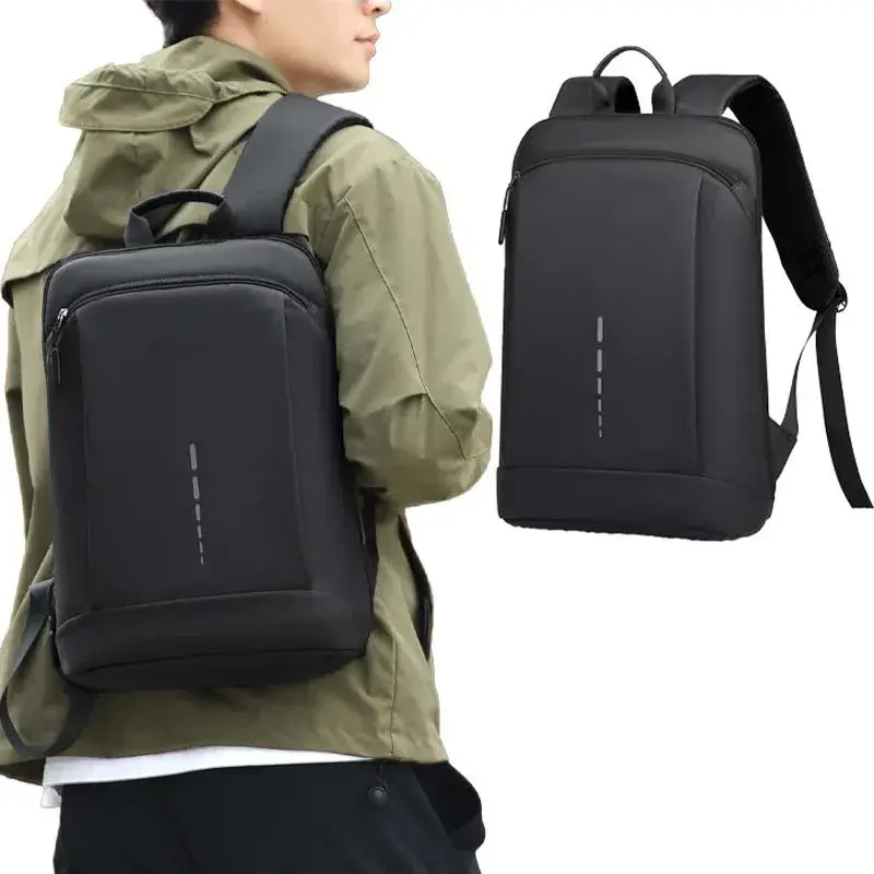 Mochila para laptop à prova d'água de 15.6 polegadas para homem, bolsa de negócios ultraleve, bolsa de viagem, mochilas minimalistas para notebook, imperdível
