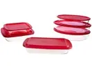 Conjunto de Assadeiras de Vidro Marinex 6 Peças - 1