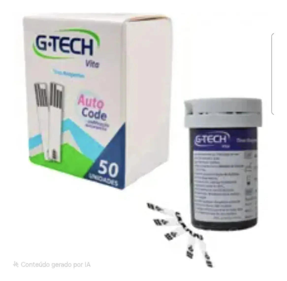 Tiras de Glicemia G-Tech Vita Tiras 50un thumbnail 4
