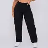 Calça Cargo Feminina Wide Leg Cintura Alta - 1