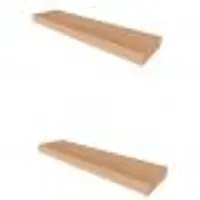Conjunto com 2 Prateleiras Corp Carvalho Mel 40 cm - 1