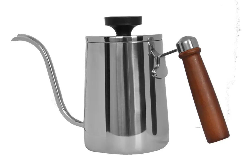 Mimo Style, Chaleira Bico Fino Inox e Madeira Termômetro - 1