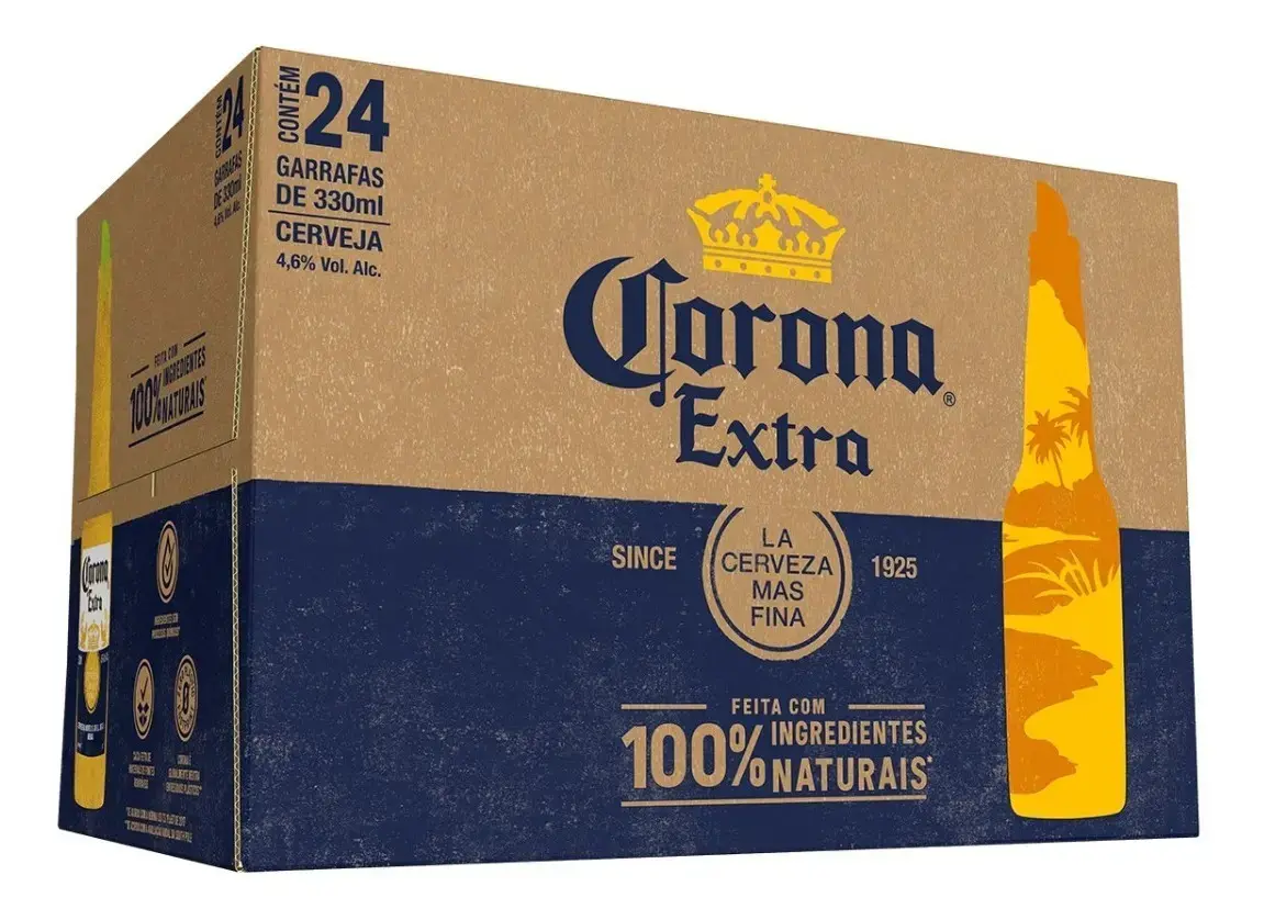 Cerveja Corona Extra Pilsen 330ml 24 u - 1