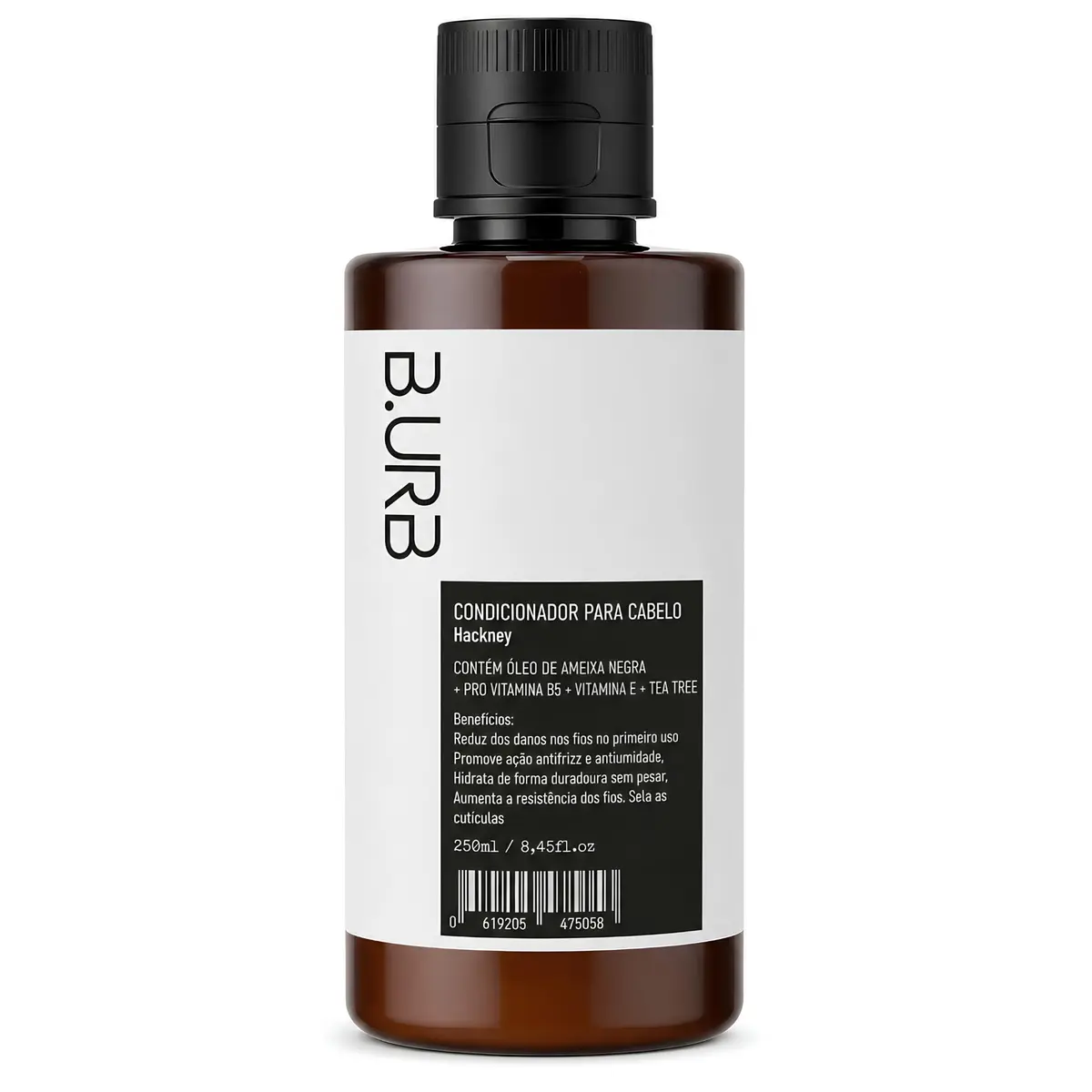 B.URB Condicionador Hackney 250ml Óleo de Ameixa Negra e Vitamina B5 | Brilho, Maciez e Hidratação sem Pesar os Fios