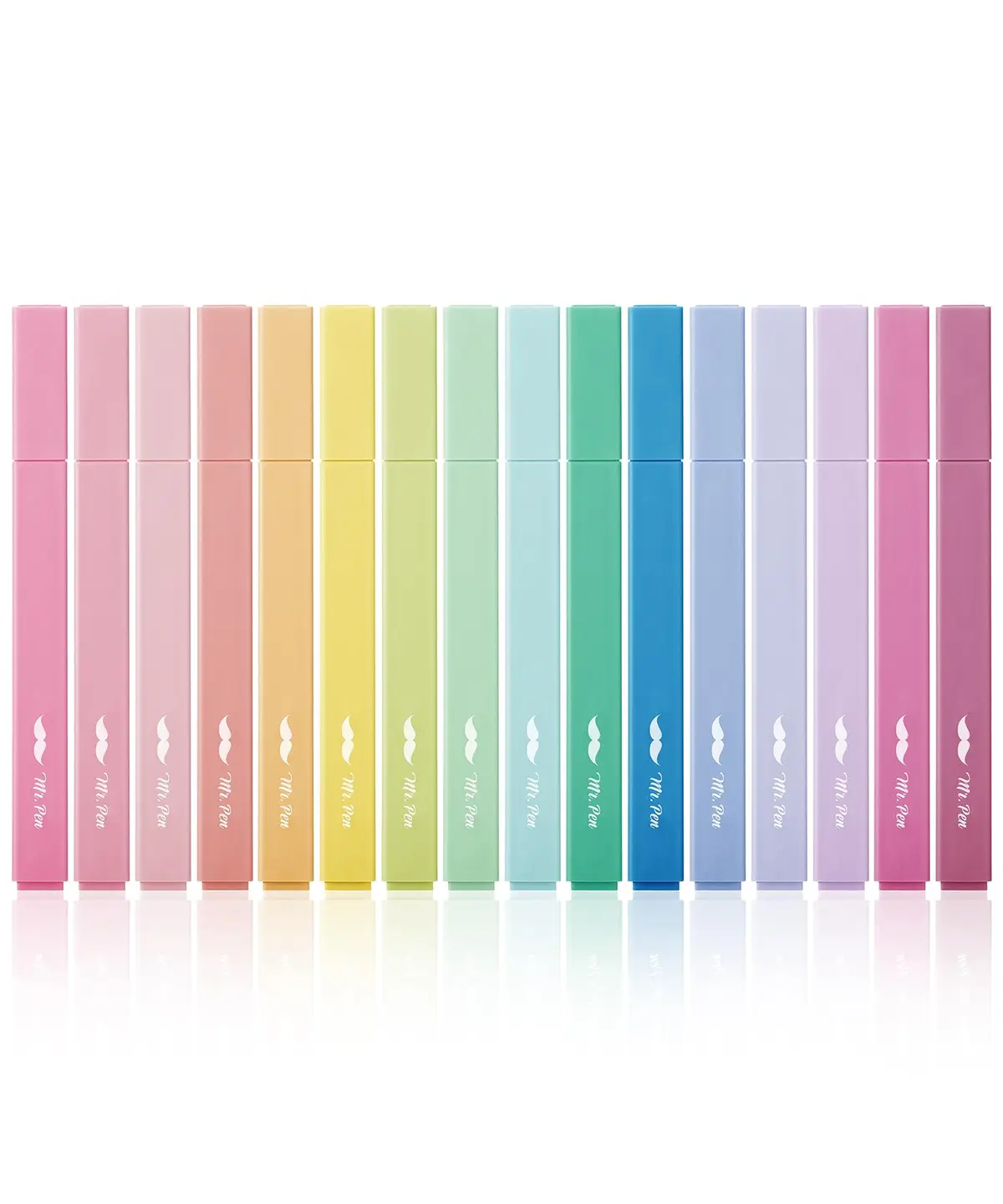 Mr. Pen- Aesthetic Highlighters, 16 pcs, Chisel Tip, Assorted Colors, No Bleed Bible Highlighter Pastel, Pastel Highlighter Set, Christmas Gifts, Bible Highlighters and Pens No Bleed, Bible Markers