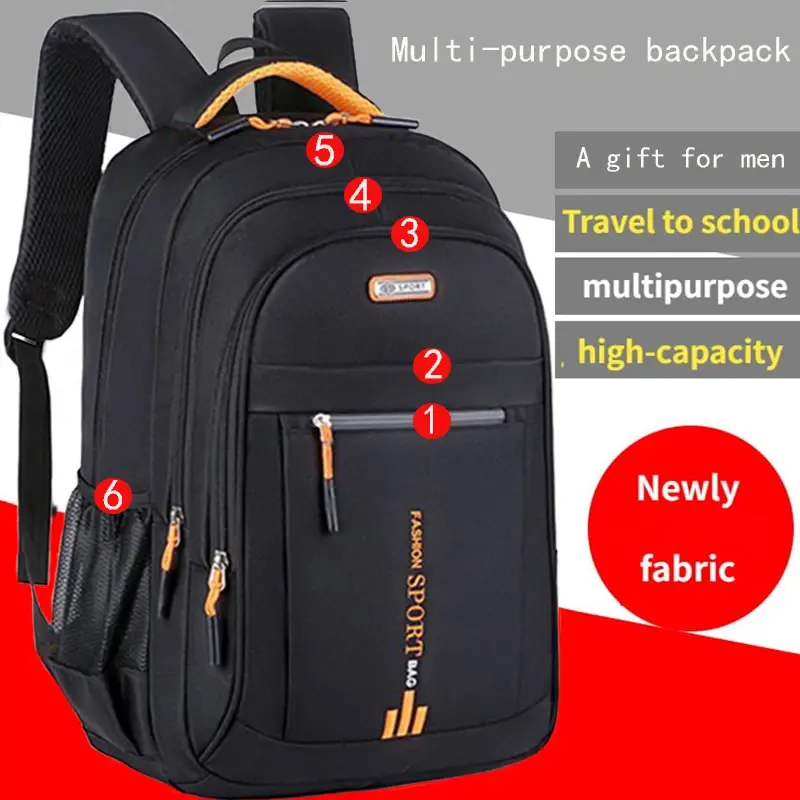 Mochila Nova de Primavera Masculina para Lazer, Negócios e Viagens, Grande Capacidade, Mochila Escolar para Jovens, Mochila Feminina para Computador, Mochila Masculina - 1