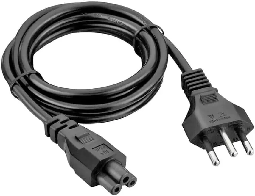 Cabo de Força para Notebook C5 3 Pinos Tipo Mickey 1 Metro Bivolt Universal – Cabo de Alimentação Compatível com Fonte, Carregador, Notebook, Monitor e Projetor – Conexão Segura e Alta Durabilidade