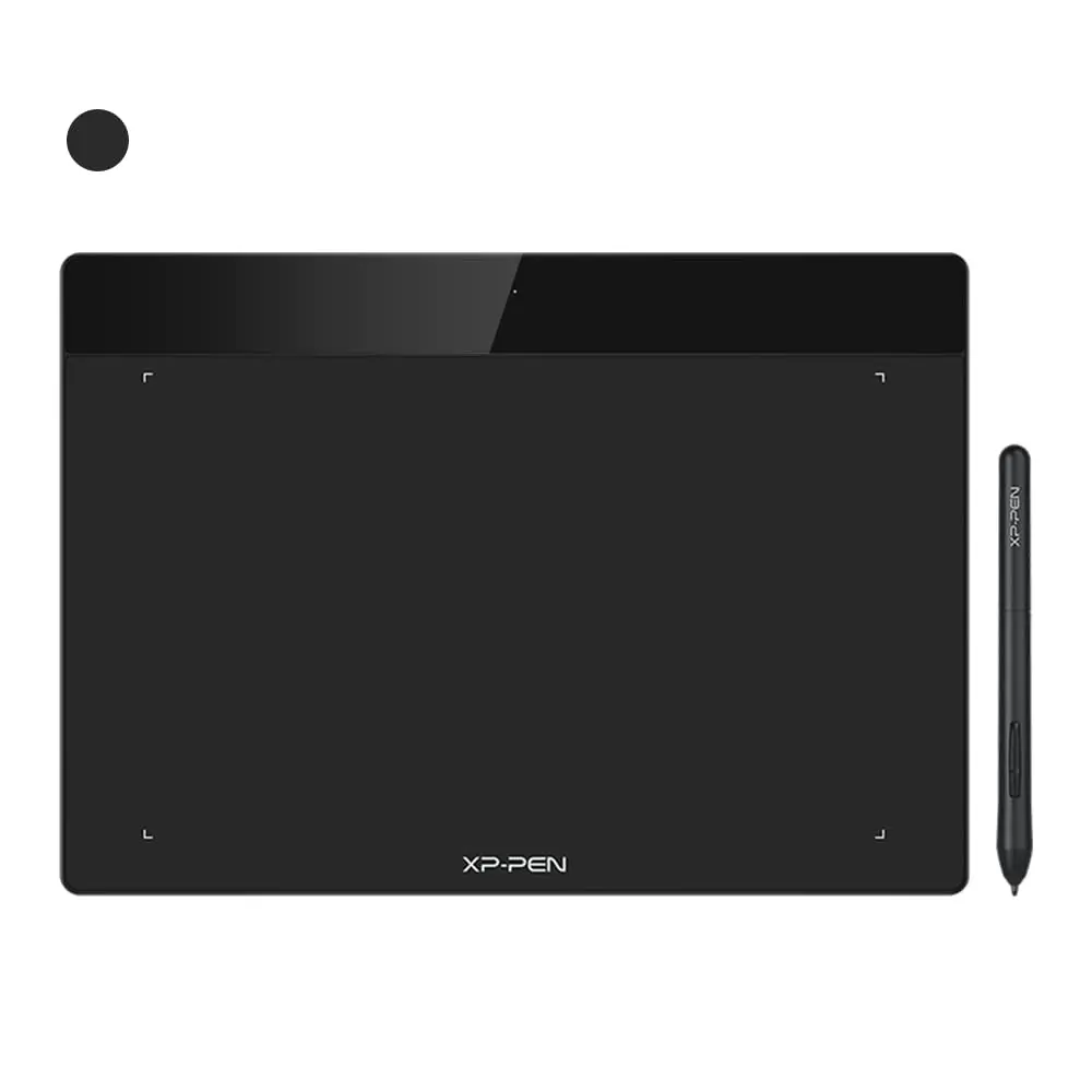 XPPen Deco Fun L Mesa Digitalizadora 10x6 Polegadas Tablet Digital com 8192 Níveis de Pressão Caneta Passiva sem Bateria para Desenho Digital, Animação, Ensino Online (Preto)