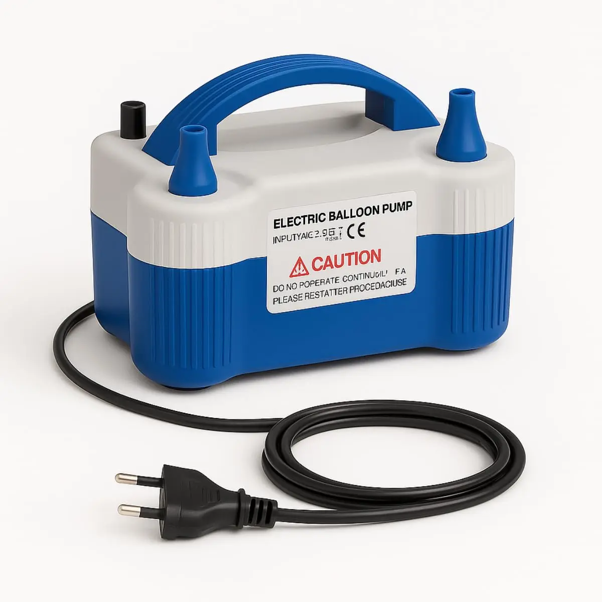 Inflador Elétrico de Balões HT-508 700W Azul 110V ou 220V | Bomba elétrica rápida e potente para encher balões de festa. Compacto, leve e portátil
