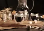 Conjunto 4 Copos de Vidro Duplo 80ml Café Haus Concept Inspire - 1